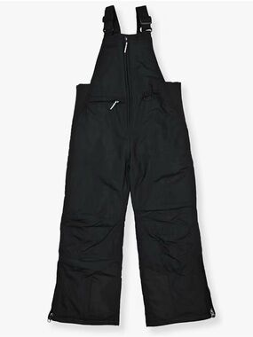 Arctic Quest Black Kids Insulated Bib Overalls. Size L (14-16)